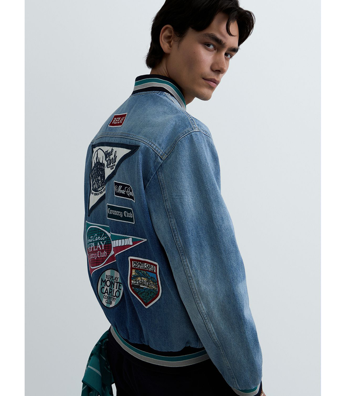 REPLAY &times; Monte Carlo Country Club デニムボンバージャケット 詳細画像 ブルー 7